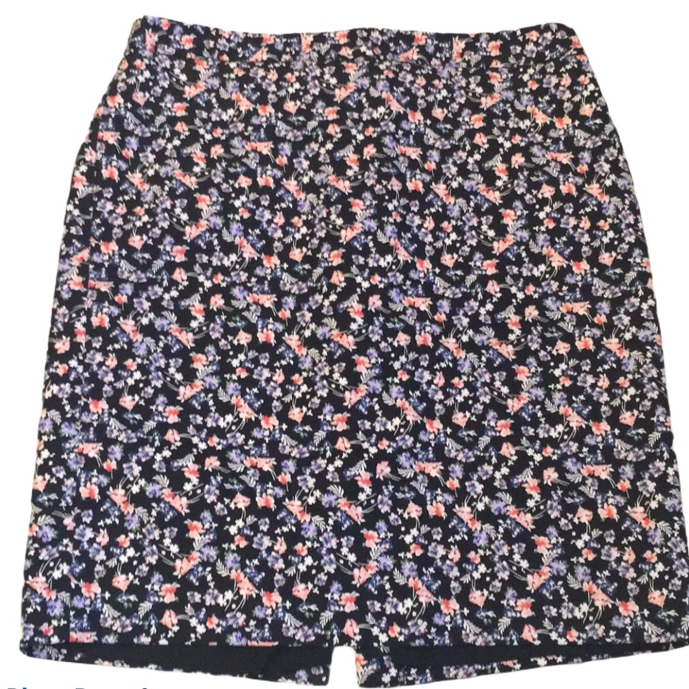 Liz Claiborne career size 10 floral skirt zip back